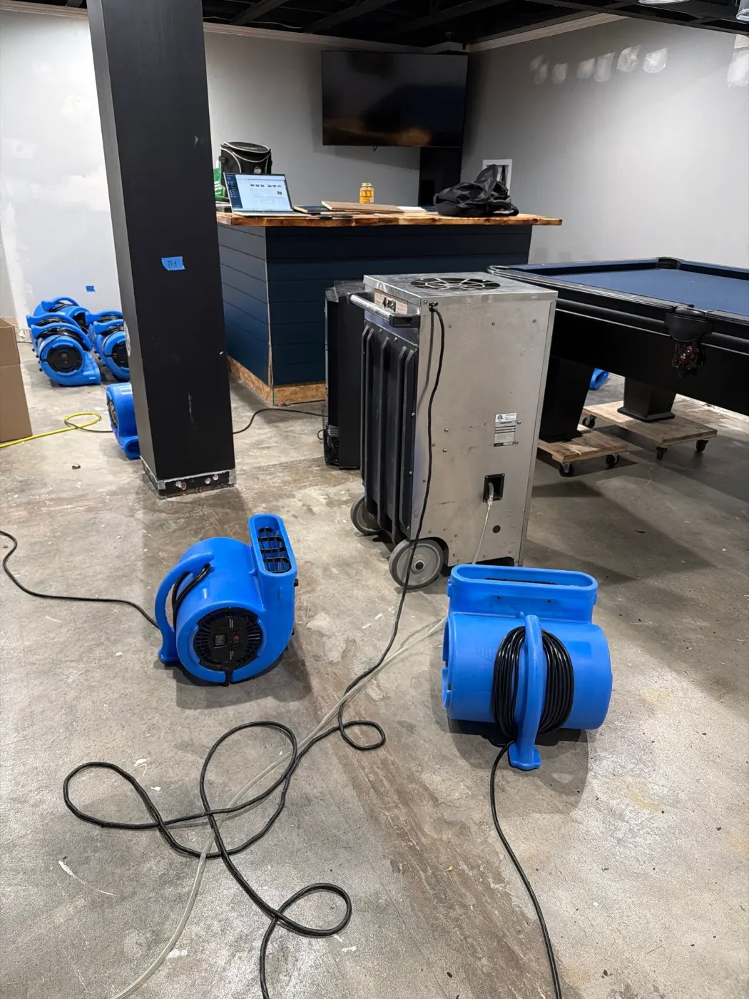 After-hours dry-out at Meridian-Kessler commercial property